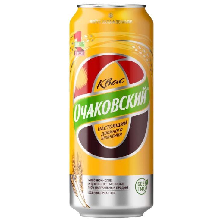Квас Очаковский хлебный 500 мл., ж/б