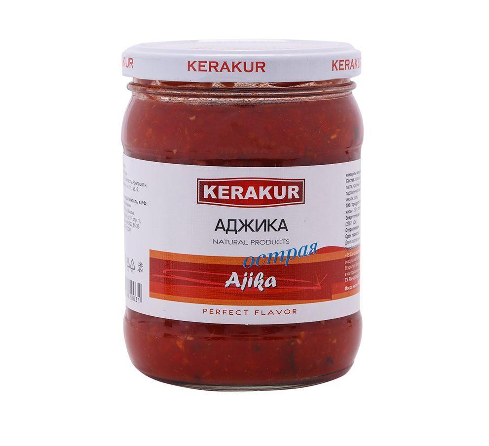 Аджика Кerakur острая 480 гр., стекло