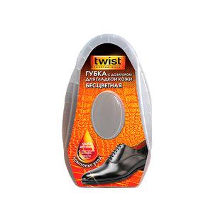 Губка черная для гладкой кожи с дозатором Twist Fashion Care, пластиковая упаковка