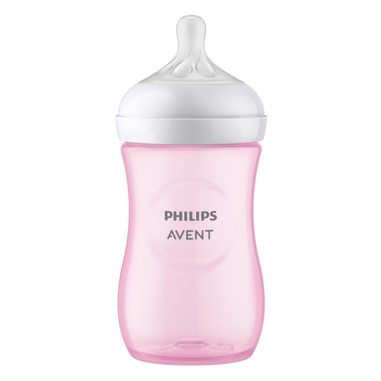 Бутылочка для кормления Philips Avent Natural Response SCY903/11, 260 мл, 1 шт, 1 мес+, розовая , картон
