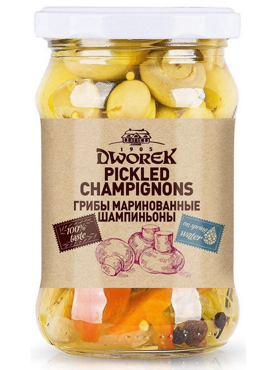 Грибы Dworek маринованные, 315 гр, стекло