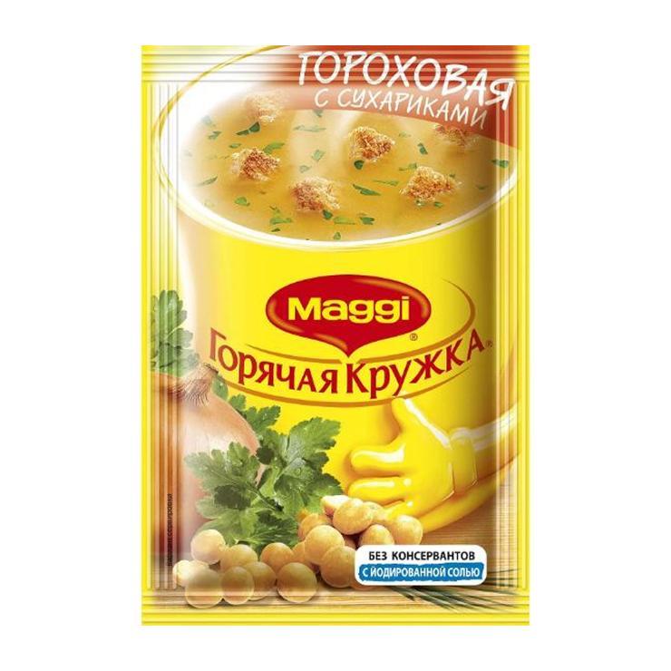 Магги Суп Гороховый с сухариками 19г