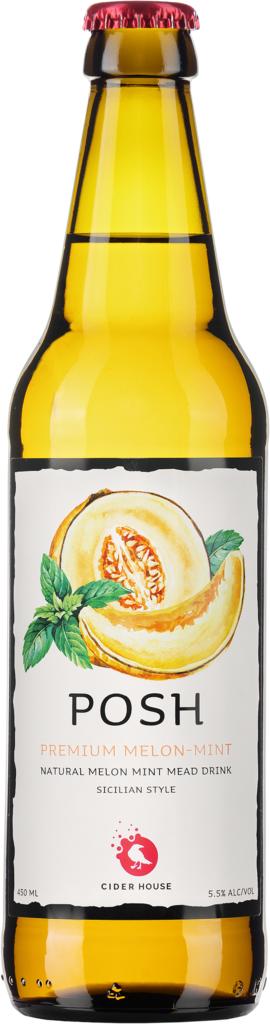 Медовуха Cider House Posh дыня-мята натурального брожения фильтрованная 5,5% 450 мл., стекло