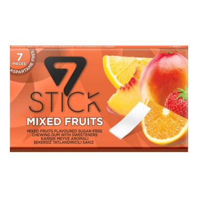Жевательная резинка 7 STICK Тропикал 7 штук как детский 14,5 гр., обертка