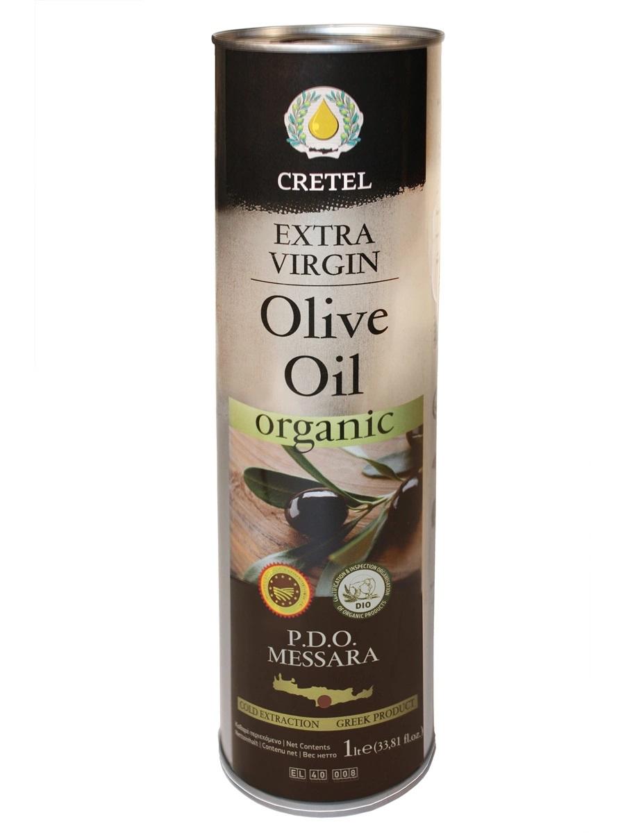 Масло оливковое СRETEL ORGANIC EVOO AC 0,3-0,6, 1000 мл., ж/б