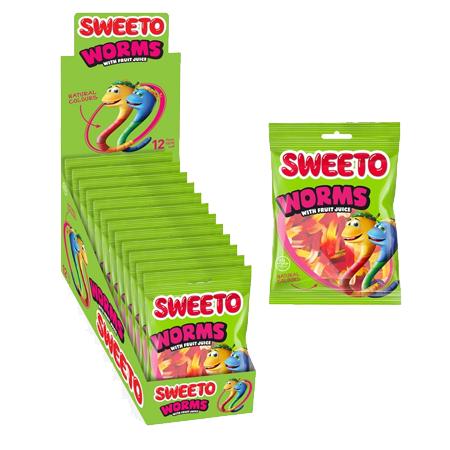Мармелад Sweeto Worms червяки 80 гр., флоу-пак