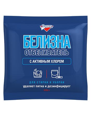 Отбеливатель Золушка Белизна с активным хлором 115 гр., флоу-пак