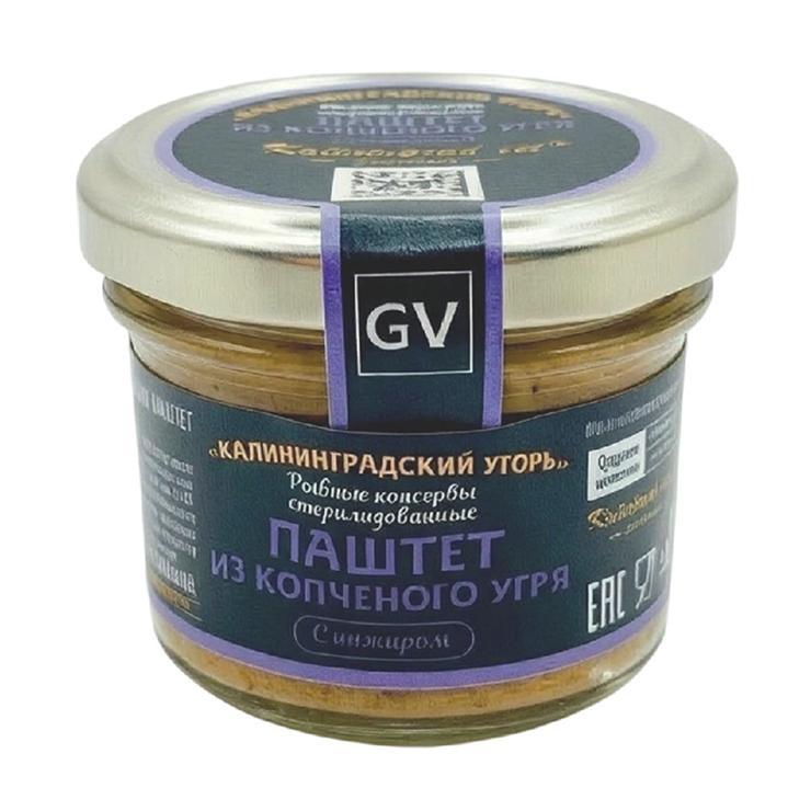 Паштет GV из копченого угря с инжиром 80 гр., стекло