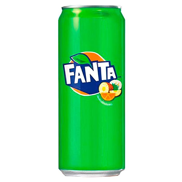 Напиток газированный Fanta фруктовый пунш 325 мл., ж/б