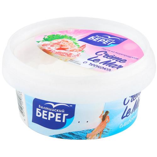Паста Балтийский Берег Creme Le Mare из морепродуктов с чесноком 150 гр., пластиковый контейнеровый контейнер
