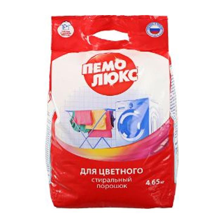 Порошок для стирки Пемолюкс для цветного белья 4,65 кг., пакет