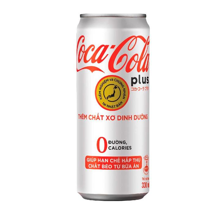 Напиток газированный Coca-Cola plus fiber Вьетнам 330 мл, ж/б