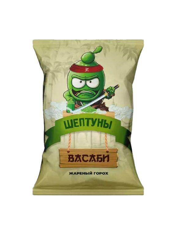 Горох жареный Шептуны со вкусом васаби 60 гр., флоу-пак