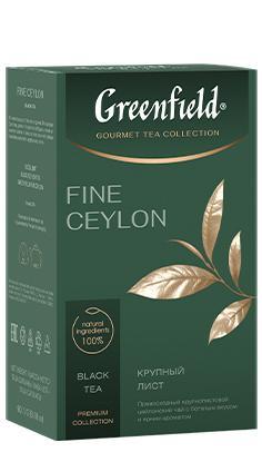 Чай Greenfield Fine Ceylon черный крупнолистовой 90 гр., картон