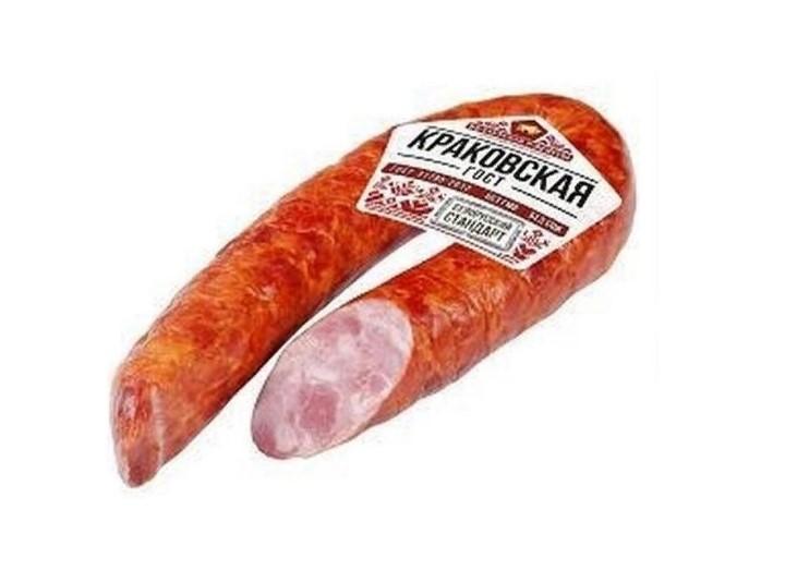 Колбаса полукопченая Белорусские рецепты краковская 200 гр., в/у