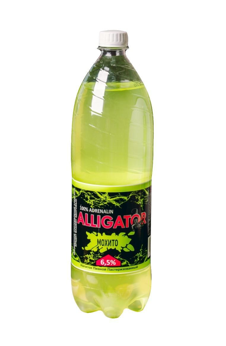 Напиток пивной Alligator мохито 6,5% 1,35 л., ПЭТ