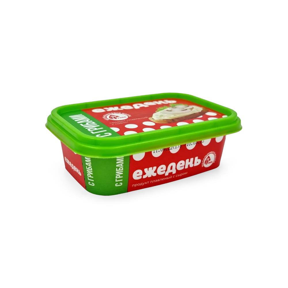 Продукт плавленный ссыром Ежедень с грибами 180 гр., ПЭТ