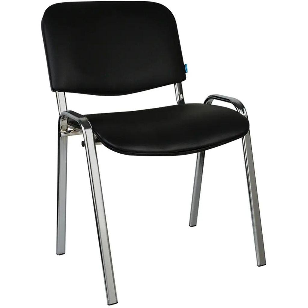 Стул HELMI HL-F01, искусственная кожа, до 90кг, черный [330630]