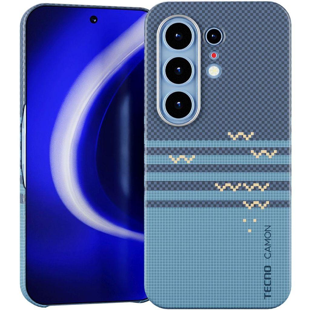 Чехол (клип-кейс) KRUTOFF для Tecno Camon 50 Ultra, черный/зеленый [1071710]