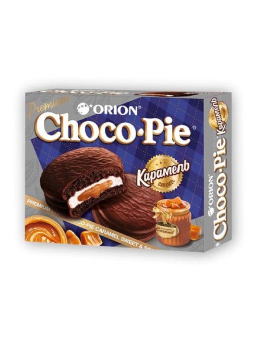 Печенье Choco Pie Caramel карамель 12 штук 360 гр., картон