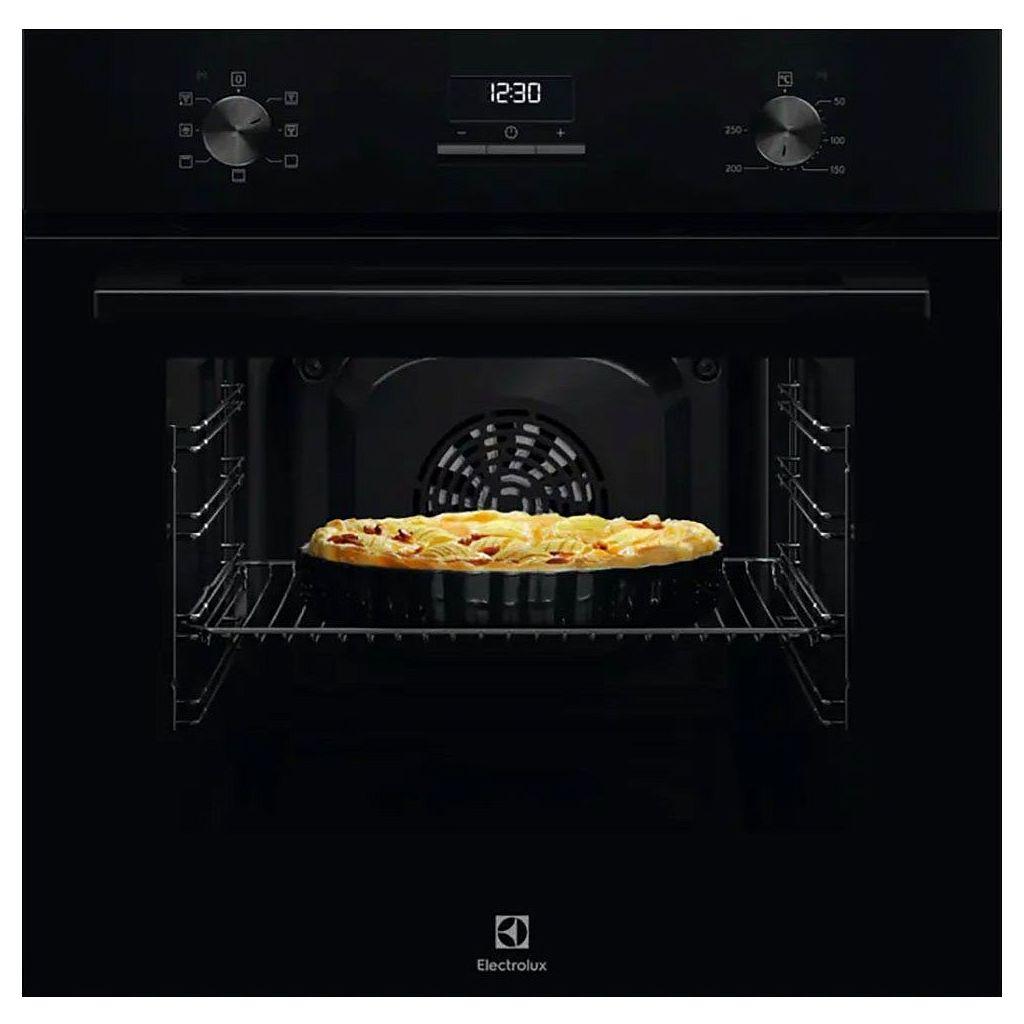 Духовой шкаф электрический Electrolux LOH3H00BK, 65л, дверца с 2 стеклами, черный