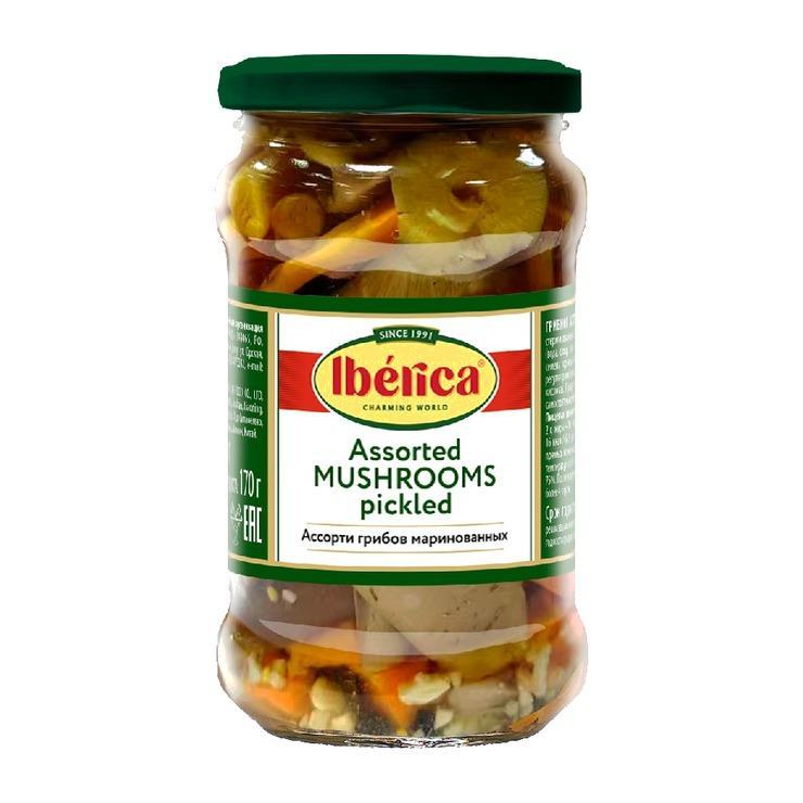 Ассорти грибов Iberica маринованных 314 мл., стекло