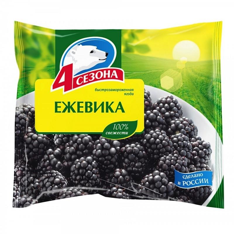 Ежевика 4 Cезона быстрозамороженная 300 гр., флоу-пак