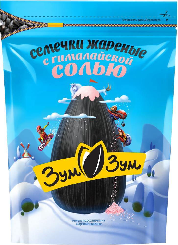 Семечки подсолнечника Зум-Зум жареные с гималайской солью 200 гр., дой-пак