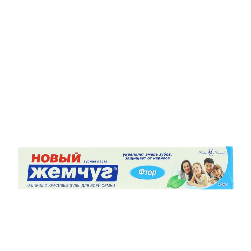 Зубная паста Новый Жемчуг Фтор 75 мл., туба