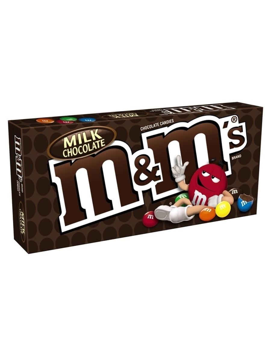 Драже M&M's Choco Milk 87,9 гр., картон