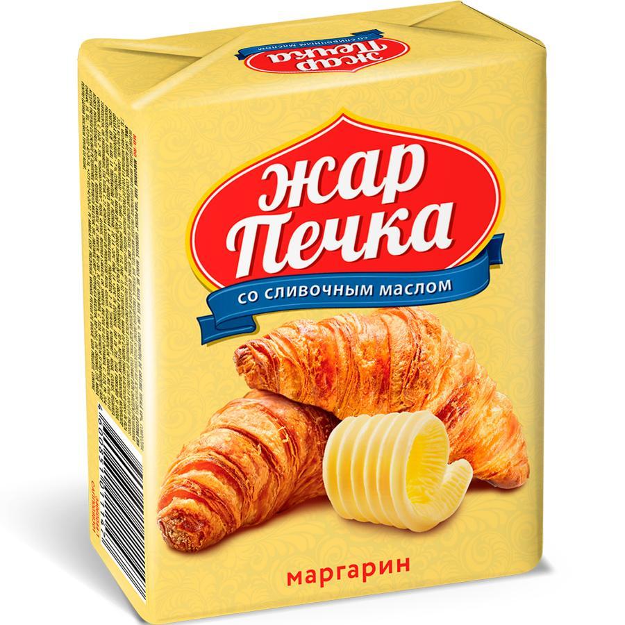 Маргарин сливочный Жар Печка 180 гр., обертка