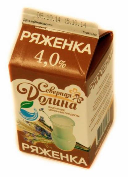 Ряженка Северная Долина 4% 450 гр., тетра-пак