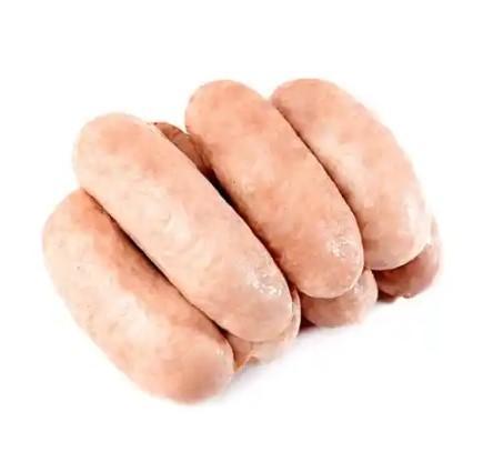 Колбаски Курляндия домашние куриные замороженные халяль 10 кг., картон