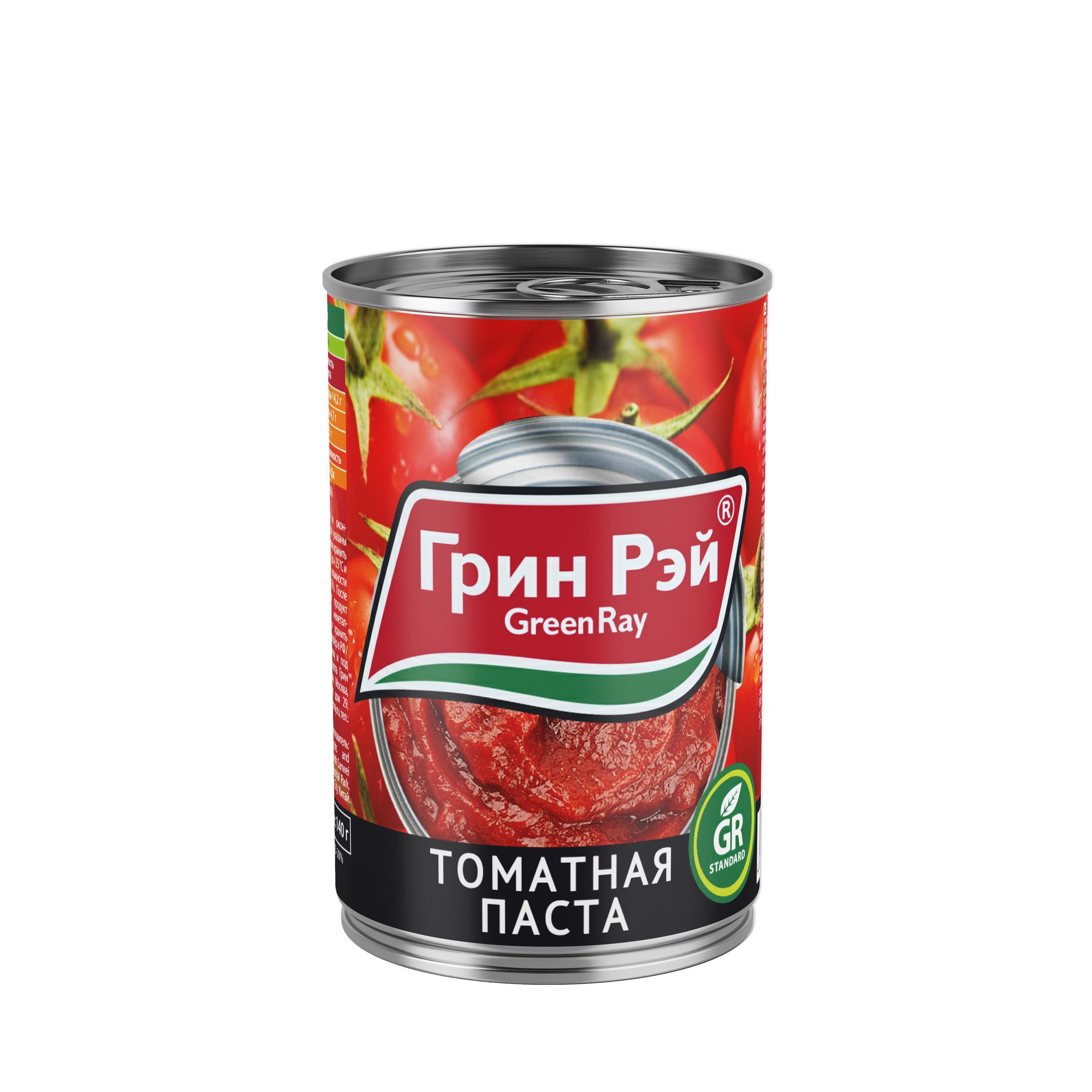 Томатная паста Green Ray 140 гр., ж/б