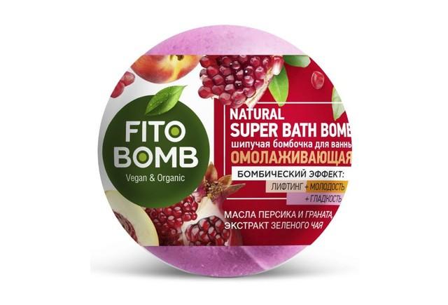Шипучая бомбочка для ванны Fito косметик Fito Bomb омолаживающая 110 гр., пленка