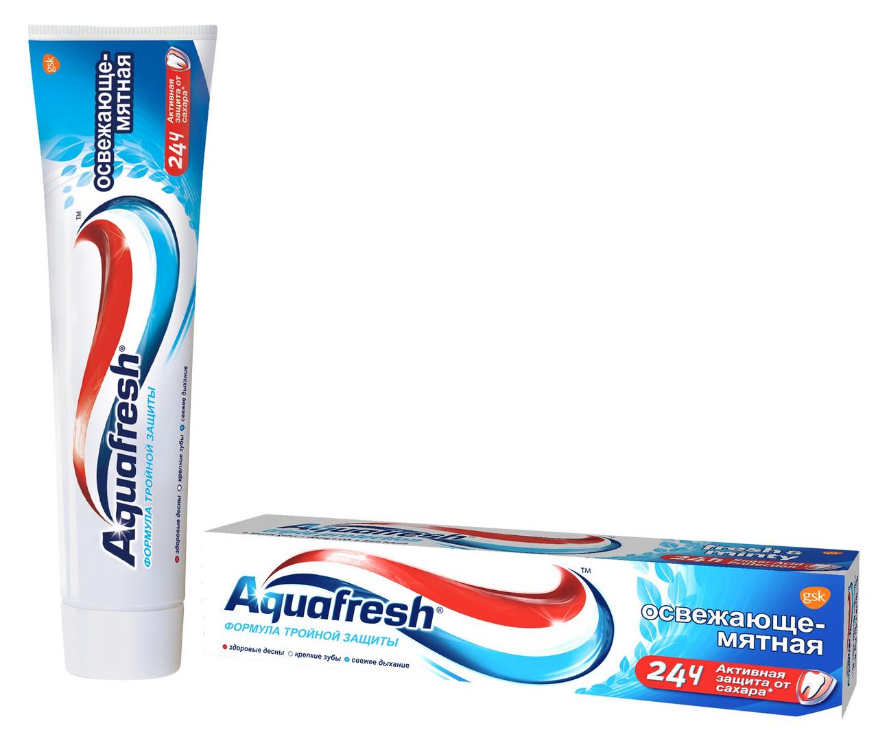 Паста зубная Aquafresh Total Care освежающая мятная 100 мл., картон