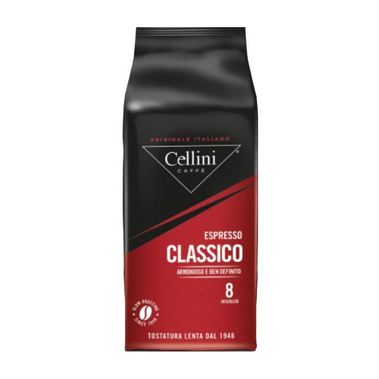 Кофе в зернах Cellini classico robusta arabica 45% 500 гр., флоу-пак