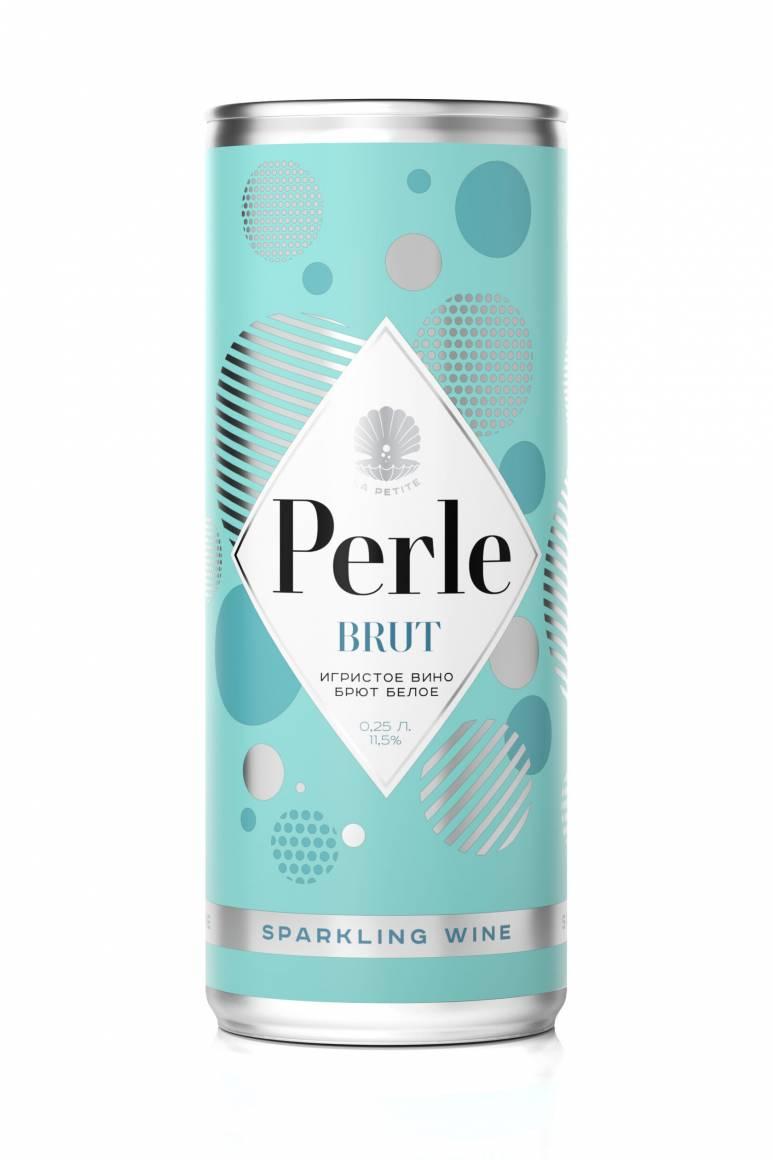 Вино игристое La Petite Perle белое брют 11,5% Россия 250 мл., ж/б