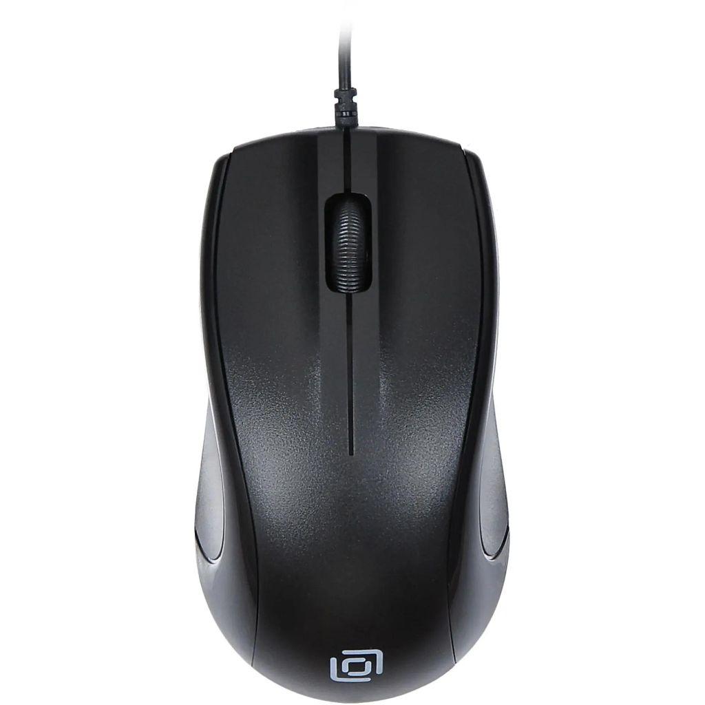 Мышь проводная Oklick 185M, оптическая, USB, 1200dpi, черный [945606]