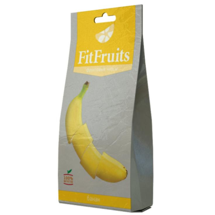 Чипсы фруктовые Fit Fruits банан 20 гр., бумага