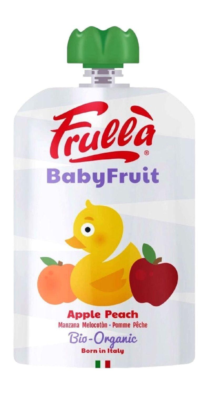 Пюре Frulla яблоко-персик с 6 месяцев 100 гр., дой-пак