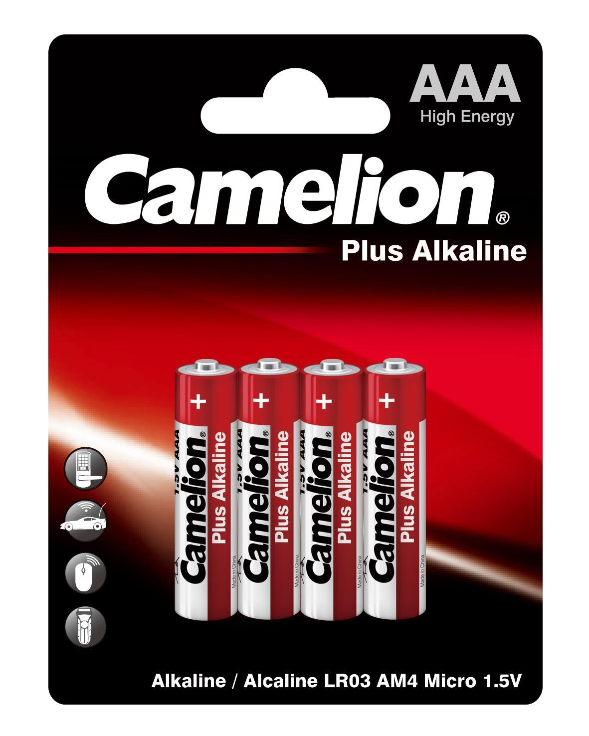 Батарейка Camelion LR03 Plus Alkaline 1.5В 4шт