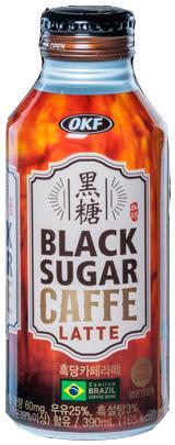 Напиток кофейный OKF Black sugar латте Корея 390 мл., ПЭТ