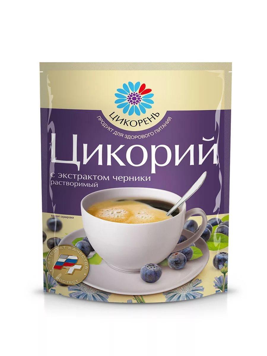 Цикорий с черникой Цикорень 75 гр., дой-пак