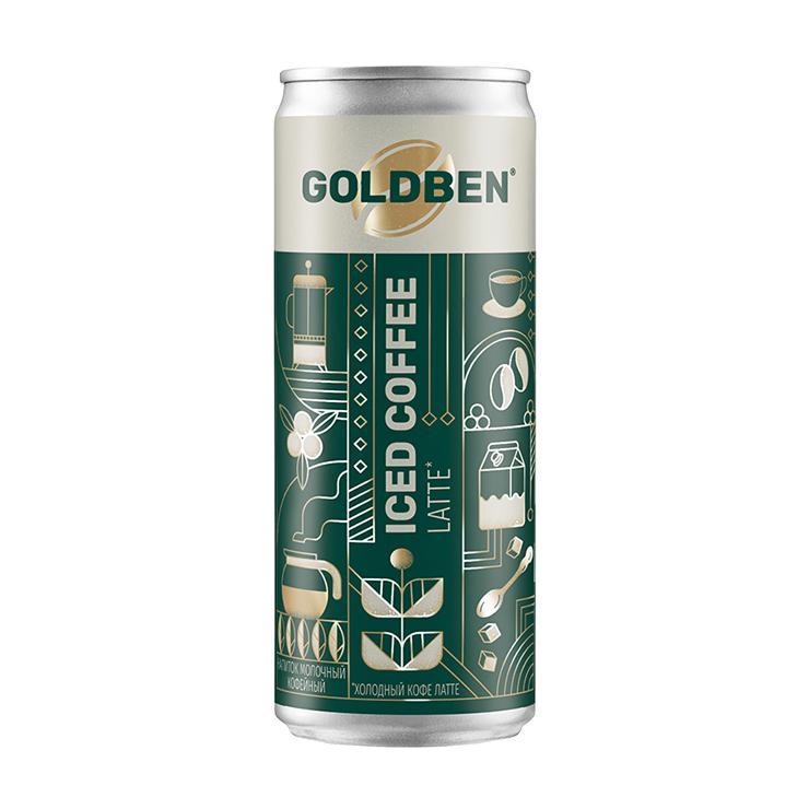Hапиток молочный кофейный Goldben Латте 250 мл., ж/б