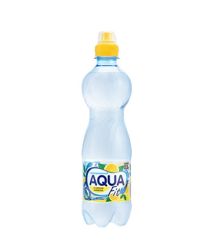 Вода негазированная Aqua fit лимон 500 мл., ПЭТ