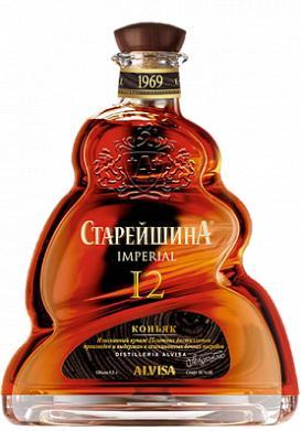 Коньяк Старейшина Империал 12 лет 40% Россия 500 мл., стекло