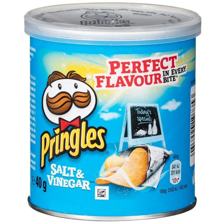Чипсы Pringles соль и уксус 40 гр., туба