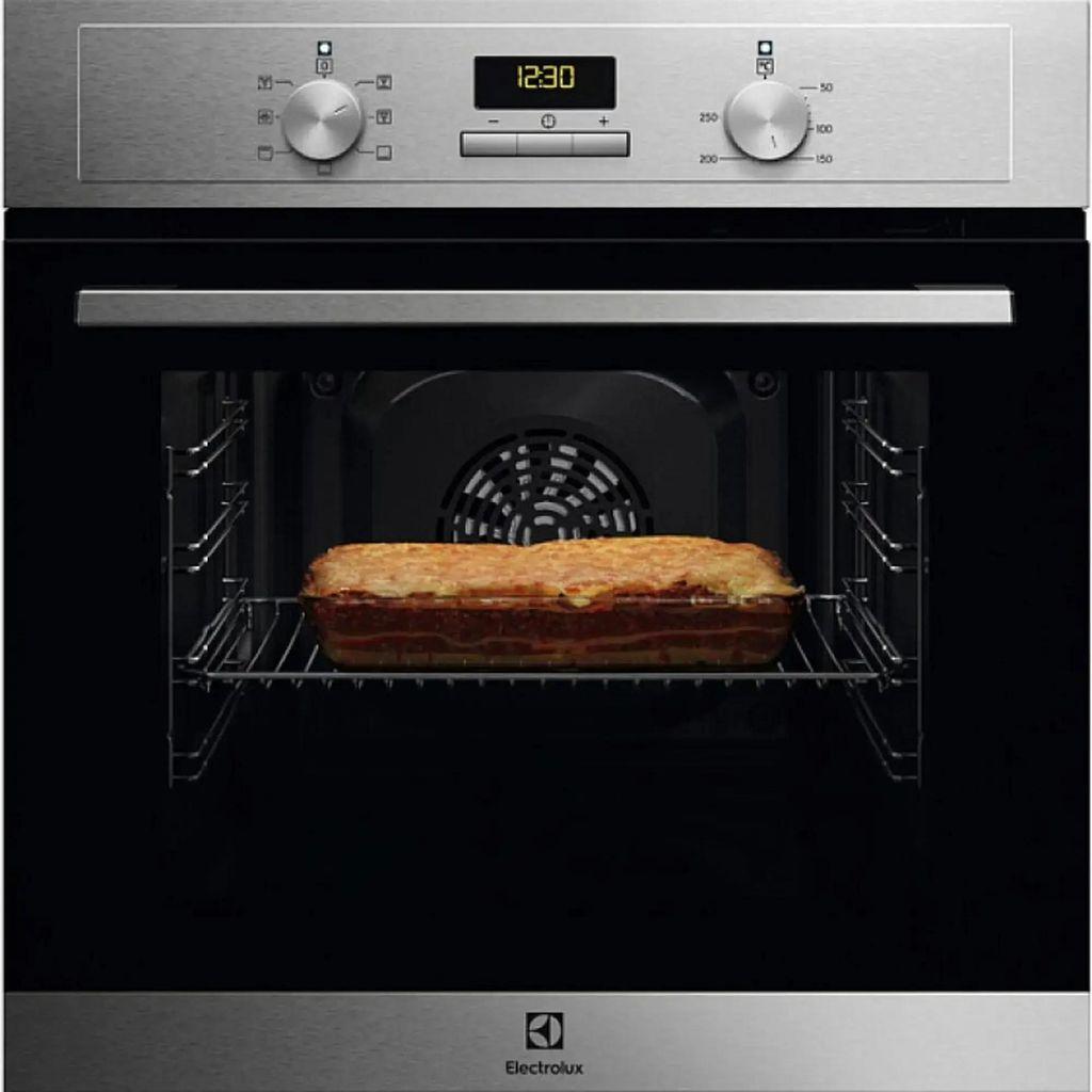 Духовой шкаф электрический ELECTROLUX EOF3F00X, 72л, дверца с 2 стеклами, нержавеющая сталь