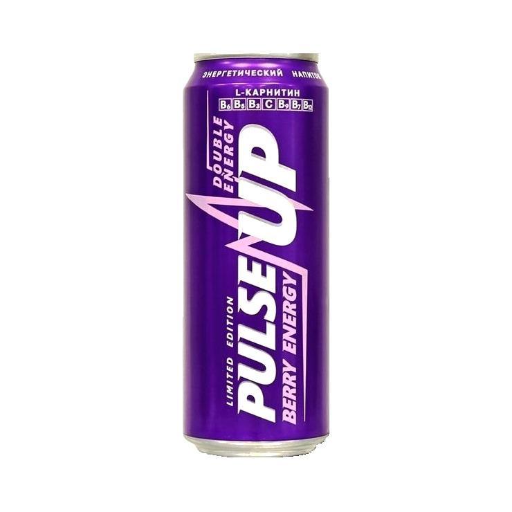 Напиток энергетический PulseUP ягодная энергия 450 мл., ж/б